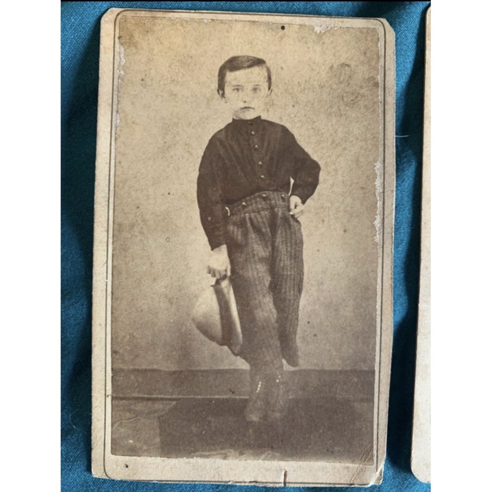 Lot of 6 Original Cabinet Card B&W Portrait Photos by Wilson, Harris & Clark - Picture 6 of 11